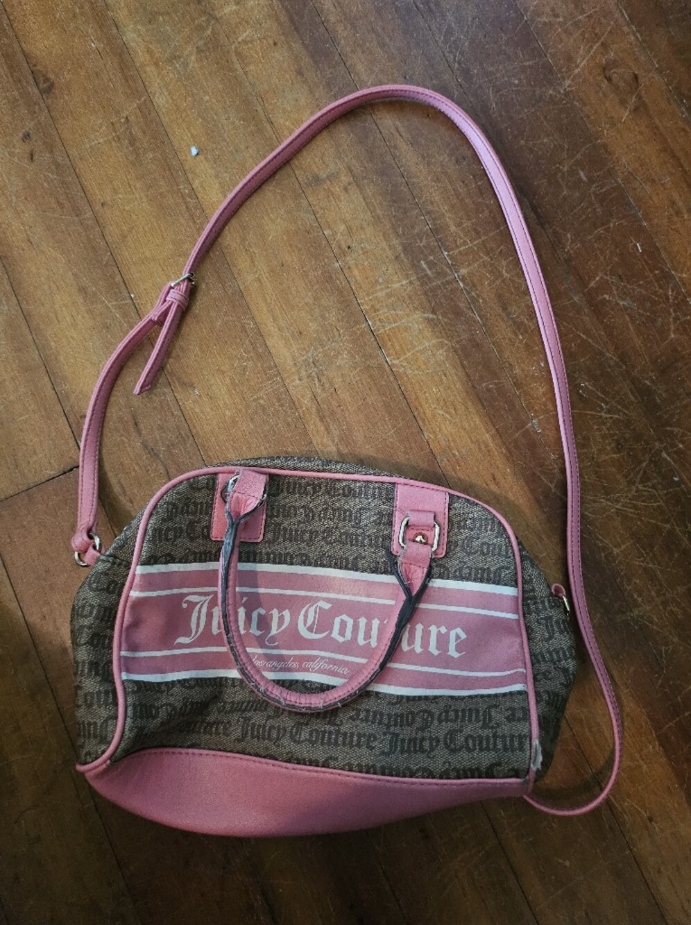 Juicy Couture Pink Logo Crossbody Bag